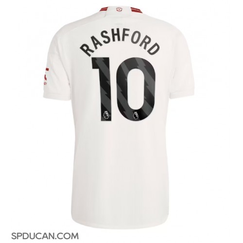 Muški Nogometni Dres Manchester United Marcus Rashford #10 Rezervni 2023-24 Kratak Rukav